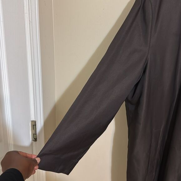 Kenneth Cole Men's Dark Brown Trench Overcoat Coat Removable Liner 46R Classic - Picture 3 of 16